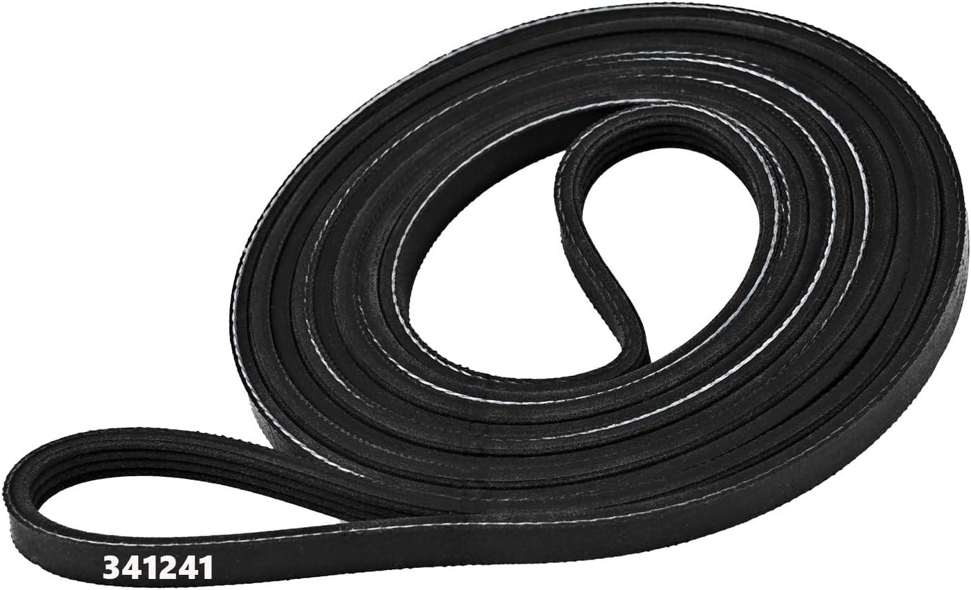 341241 Dryer Drum Belt - Fits Whirlpool Kenmore Amana Dryer Replacements Part AP2946843 W10127457 FSP341241 8066065 14210003 31001026 31531589 3394651 529597